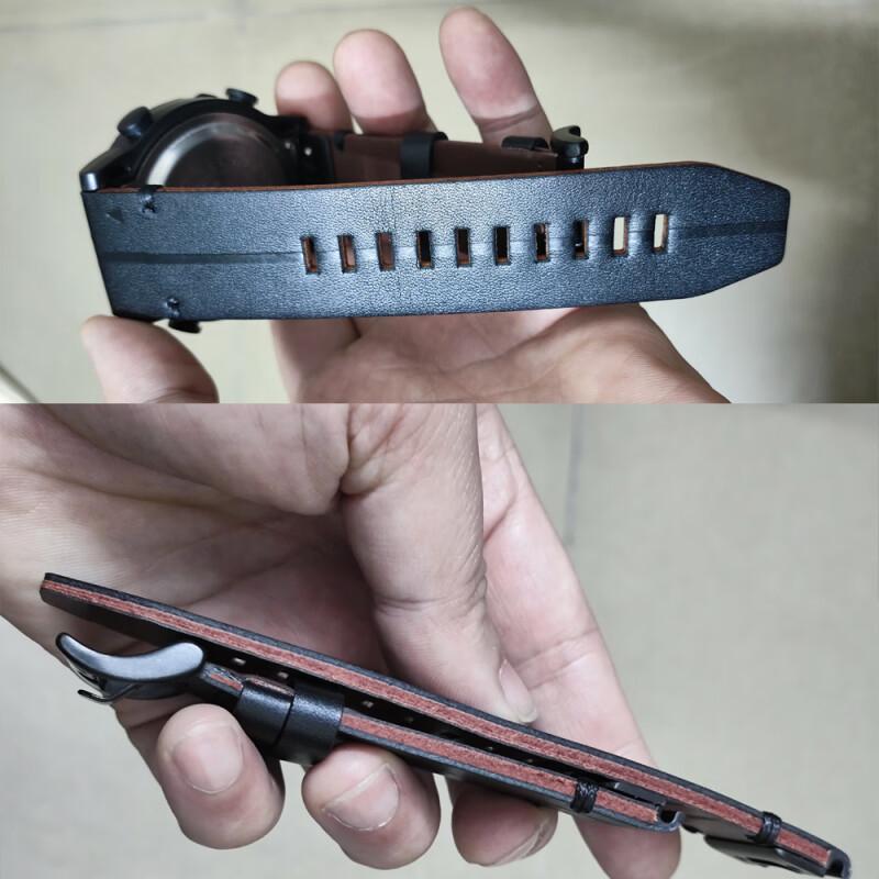 26mm 22mm Kožený řemínek pro Garmin fenix 8 7 7X 6 6X Pro 5 Plus řemínek k hodinkám MARQ Instinct 3 2x Quatix Enduro 3 Kožený řemínek MK3 Hovězí kůže 965 955