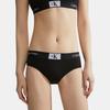 Calvin Klein Serie CK96 Stile Jennie Intimo da Donna a Triangolo Slim Fit con Stampa di Lettere Quadrato Piccolo Nero Spazio QF7295AD-UB1
