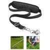 Black Adjustable Shoulder Strap for Lawnmower Sidemounted Carrying with Ergonomic Design for Garden and Yard Equipment