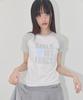 FANCY CLUB Girls My Fancy Tee (Gray) F25Qb105