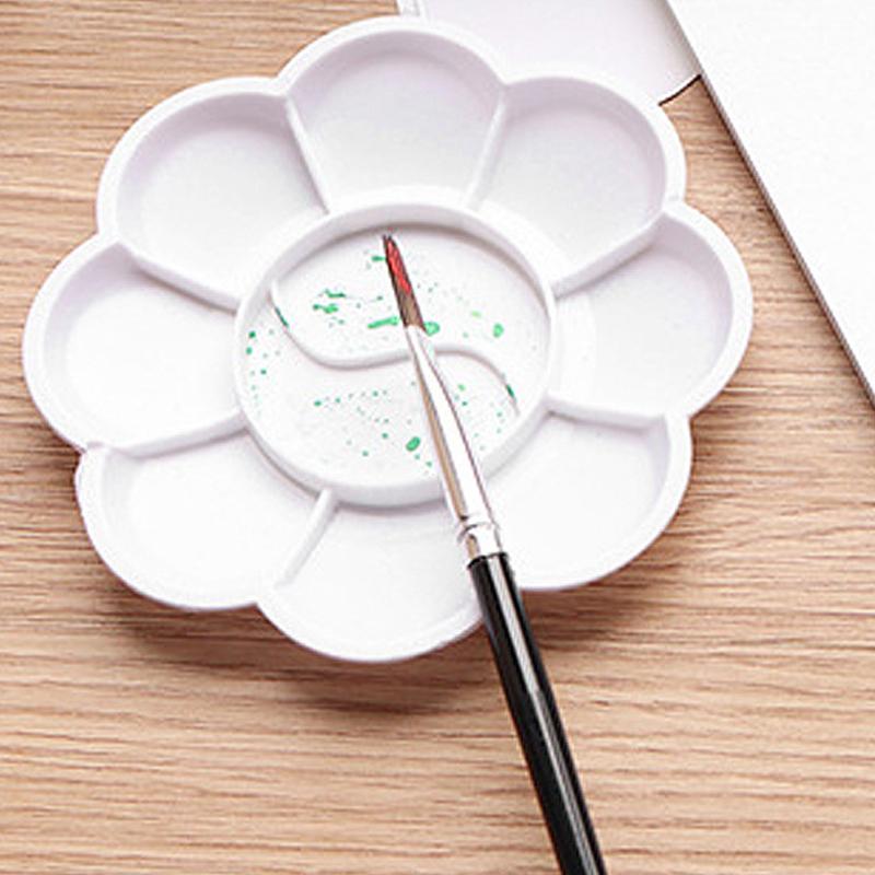 Plum Blossom Shape Painting Palette Paint Tray Office School Art Supplies Essential for Painting Enthusiasts Reusable TMZ