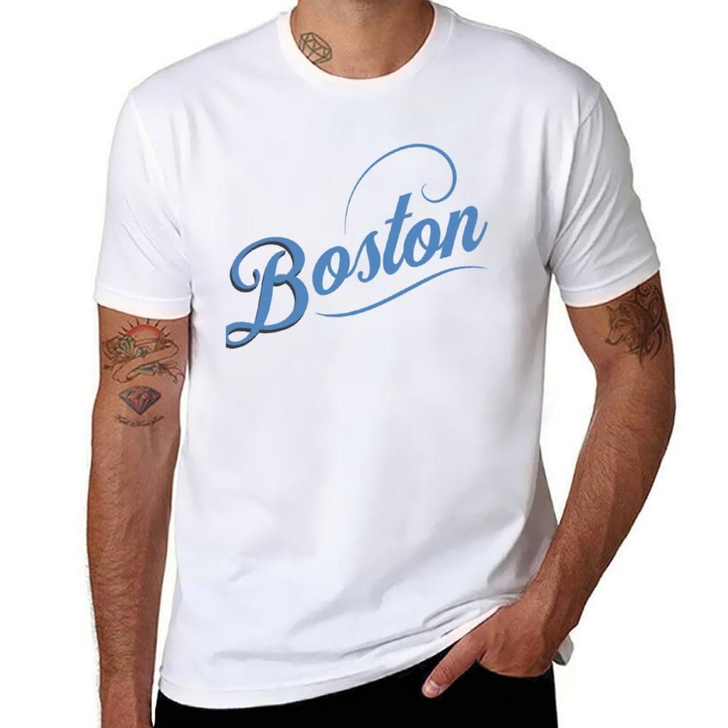 Boston Massachusetts TShirt High Elasticity Sports TShirt
