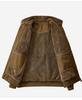 2025 Men's Double-Sided Washed Cotton Flight Jacket with Lambswool for Autumn/Winter