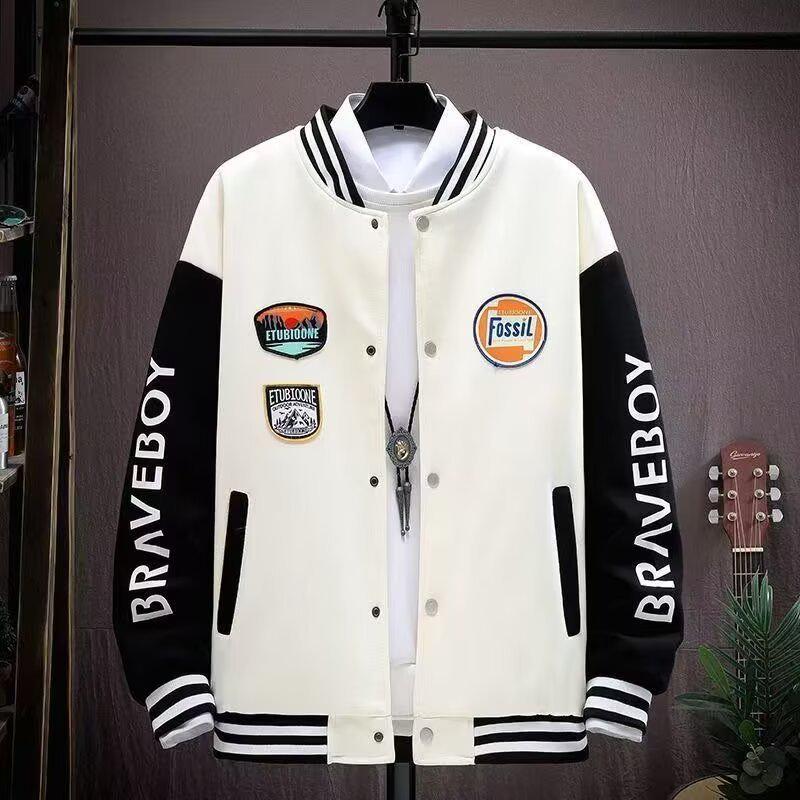Veste de baseball tendance pour homme: Sweat à capuche Printemps/Automne pour Étudiants Stylés et Amateurs de Sport