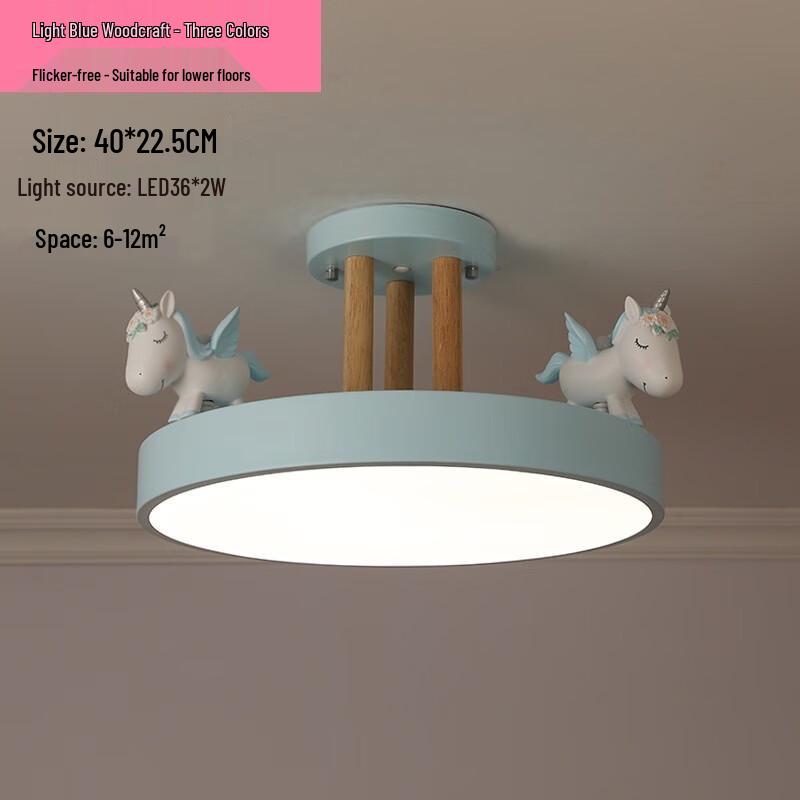 Unicorn Children's LED Ceiling Lamp