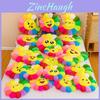 Colorful Sunflower Plush Cushion Smiley Face Pillow Ultra-soft Short Plush Pp Cotton
