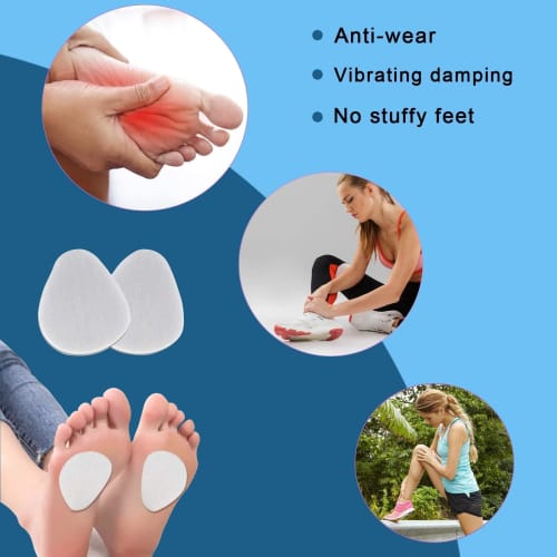 18 Felt Callus Pads, Metatarsal Pads for Forefoot, Pain Relief, Foot Cushioning, Sticky Pads for Calluses and Calluses, Unisex
