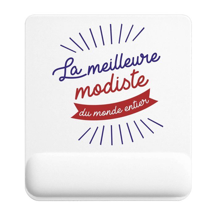 Tapis de souris - PLANETEE - Modiste - 22x18 cm - Épaisseur 3 mm - Surface lisse antidérapante