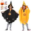 Angenster Halloween Ghost Cosplay Kids Pumpkin Costume, 4-Piece Set for Boys and Girls, Cute Pumpkin Costume for Kids, Events, Parties, Recitals,