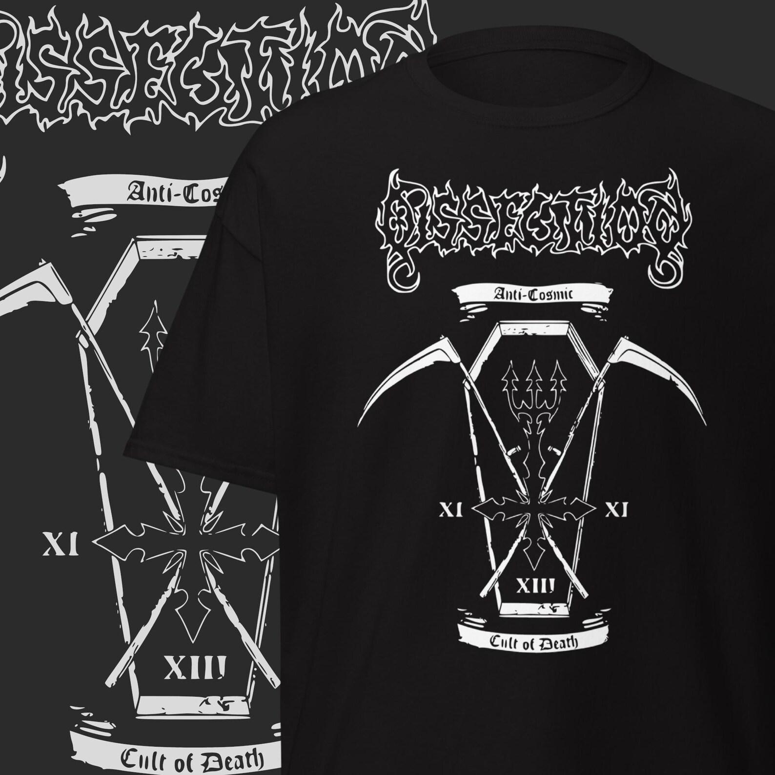 Dissection Band T-Shirt: 90s Black Metal Goth Merch M