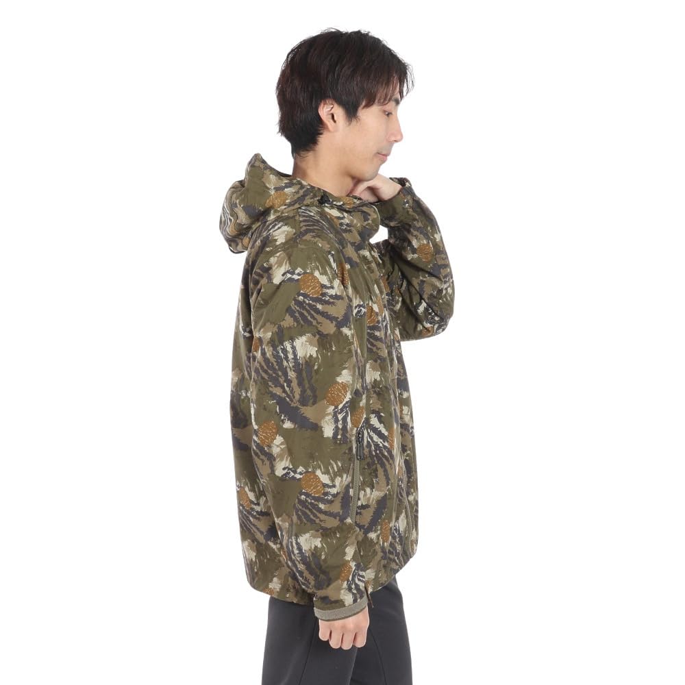North Novelty Compact Jacket Water Repellent Lightweight Painted Plants Khaki XL [The Face] Men's