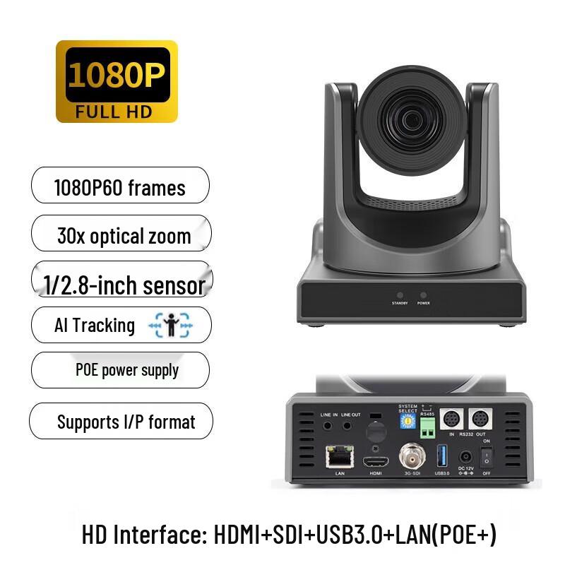 HAPINYUXV 4K PTZ AI Tracking Conference Camera (CN version)