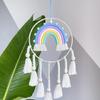 Dormitory Wall Window Handwoven Tassels Sky Rainbow Supplies for Home Office