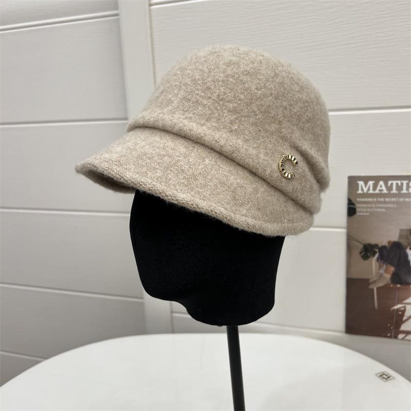 

Осенне-зимняя шапка для верховой езды из смесовой овечьей и кроличьей шерсти, с литературным и ретро темпераментом, шерстяная шапка