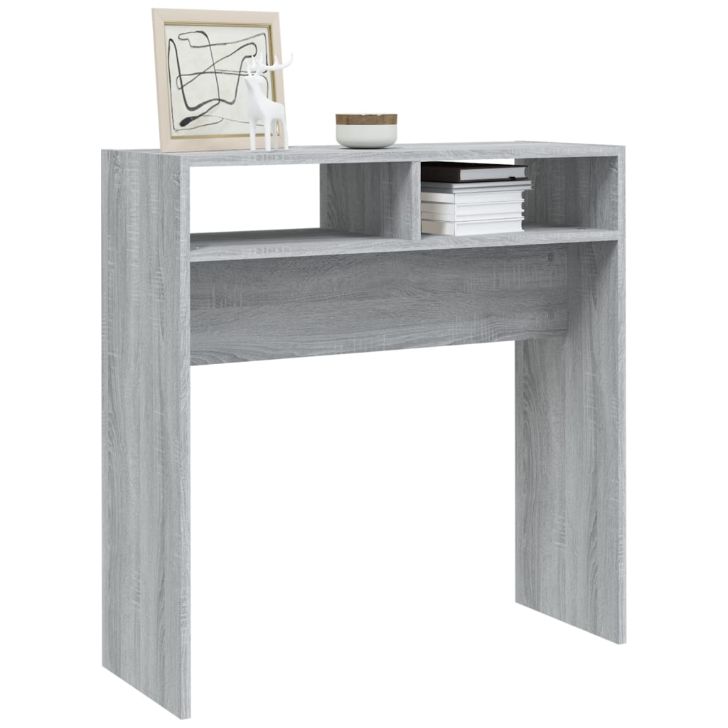 Console Table Grey Sonoma 78 x 30 x 80 cm Particleboard