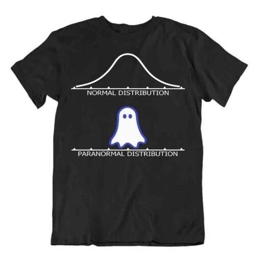 Regular Paranormal Distribution Math T-Shirt Geometry Pun Unisex Nerd Shirt 4XL