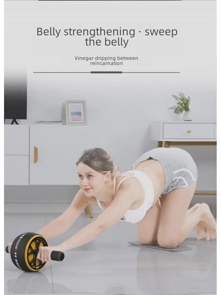 Automatisches Rückprall-Bauchmuskelrad für schnelles Bauchmuskeltraining – Heimfitnessgerät für Männer und Frauen