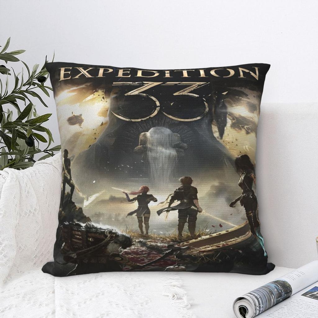 Warm Sofa Expedition 33 Decoration Pillowcases Merch Pillow Covers Zipper Multi Size