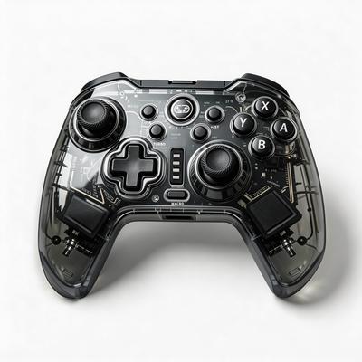 Switch Controller Advanced PC Transparent Large TURBO Macro Back Gyro RGB Hall Effect HD Bluetooth Ergonomic Pro Compatible with Switch Includes