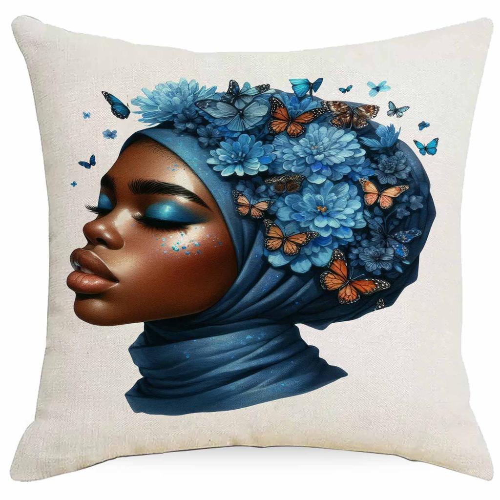 New Colorful Black Girl Pillowcase Home Cushion Pillowcase Sofa Decoration