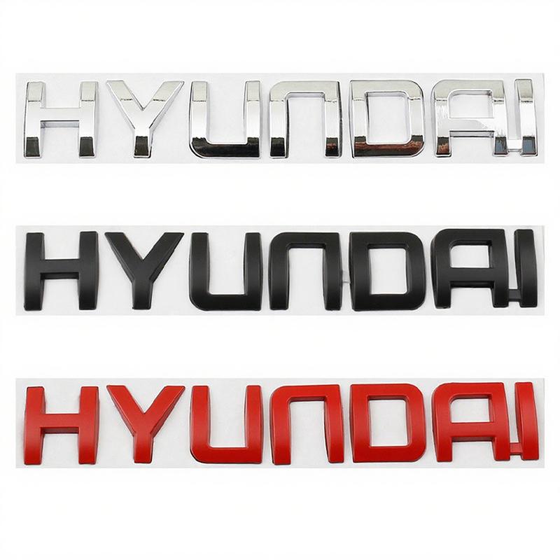 1 Stück 3D Panzer Aufkleber Emblem Gold Silber Schwarz Rot Sticker für Hyundai Tucson IX35 I30 I20 Kona Coupe Veloster I40 Getz Zubehör TT35