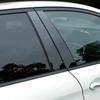 Pasuje do BMW X5 E71 2014-2018 Czarny Włókno Węglowe Słupki Okienne Drzwiowe Słupki BC Pokrycie Listwa Efekt Lustra PC