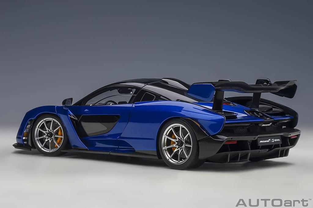AUTOart McLaren Senna Metallic Blue Finished Product 76079 1/18