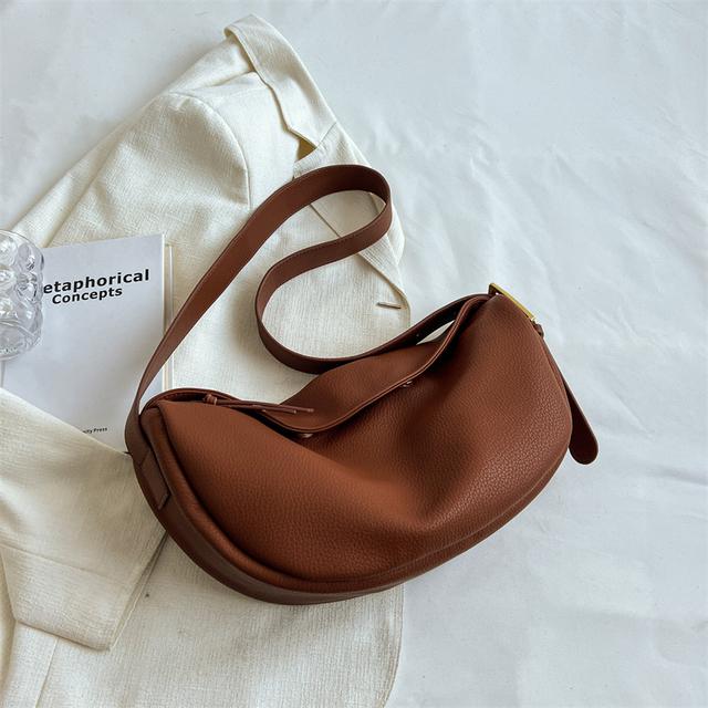 

Женские сумки через плечо 2023, кожаные дизайнерские дорожные сумки через плечо большой вместимости, сумки и кошельки Hobos, коричневый, черный