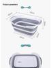 Foldable Pet Cleaning & Laundry Basin - Drainable, Multi-purpose, Storage Basket