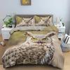 3D Animal Printed Owl Pattern Comfortable Duvet Quilt Cover Pillowcase Bedding Set Children Bedroom Decoration Home Textile