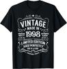 Vintage 1998 27yr 27th Birthday Gifts forunisexunisex27 Years Old T-Shirt Print Original Design Gifts T Shirts Camiseta Hombre