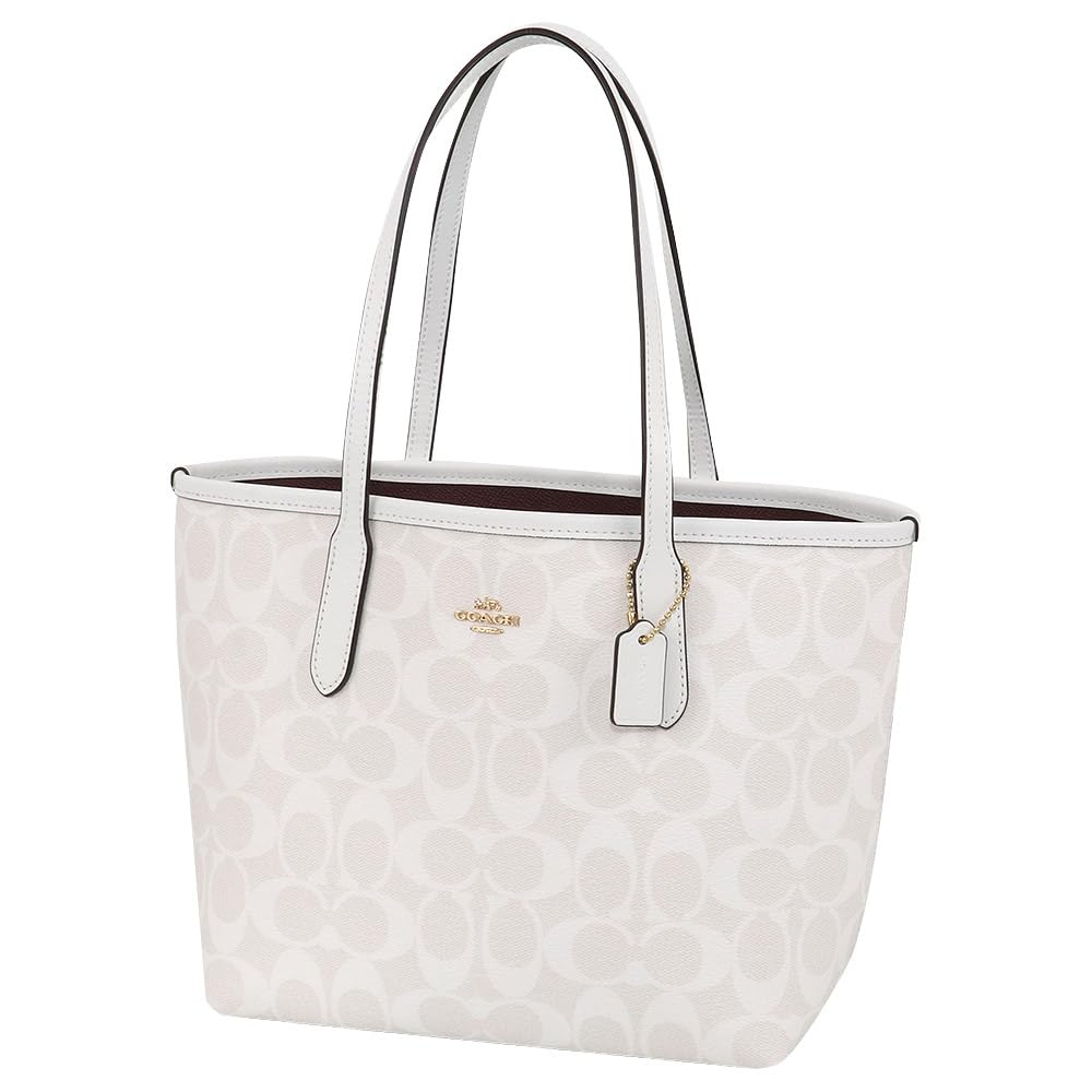 

Bag Tote Bag CN733 IMRFF Signature Outlet White [Coach] Women s Chalk/Glacier [Used]