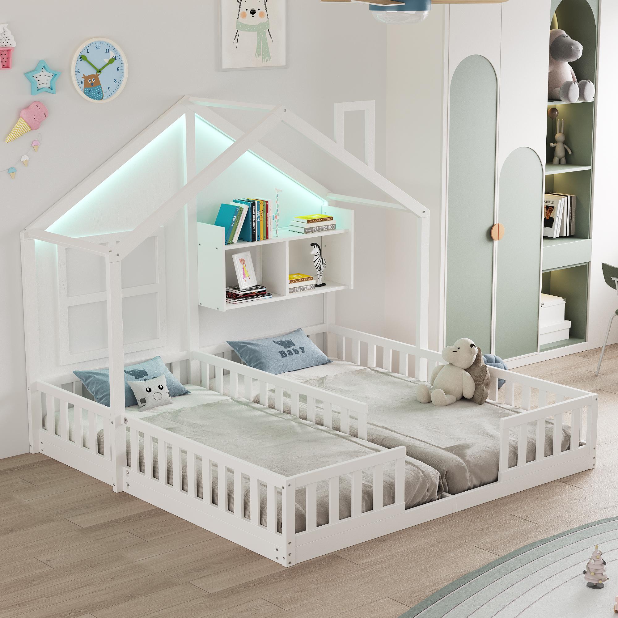 Children`s Bed Made of Wood 90