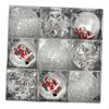 9Pcs Christmas Ball Baubles Xmas Tree Hanging Pendants Party Supplies Decor for Window Yard