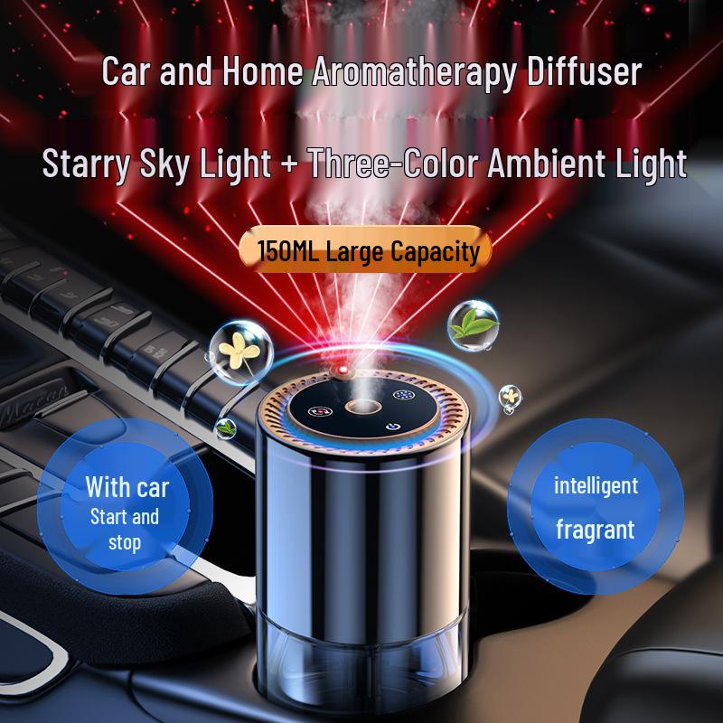 

Автомобильный аромадиффузор-увлажнитель «Звездное небо» с подсветкой и ароматом премиум-класса Classic Black Cologne 150ml