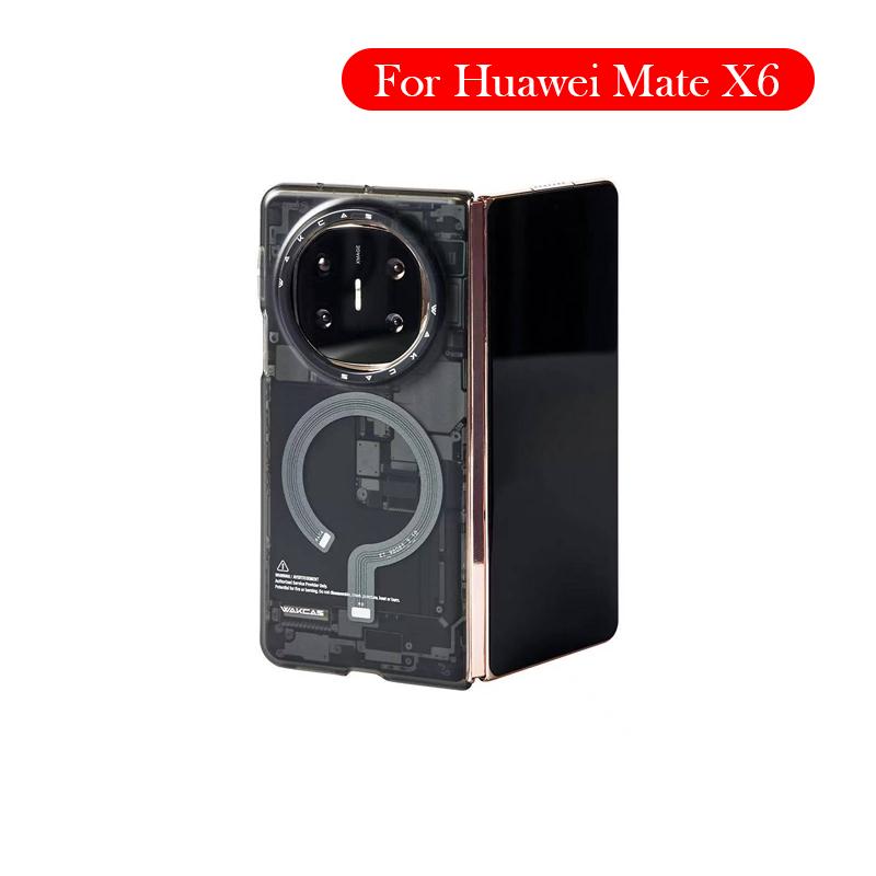 Wakcas Case For Huawei Mate X6 Wireless Charging Back Cover Shell