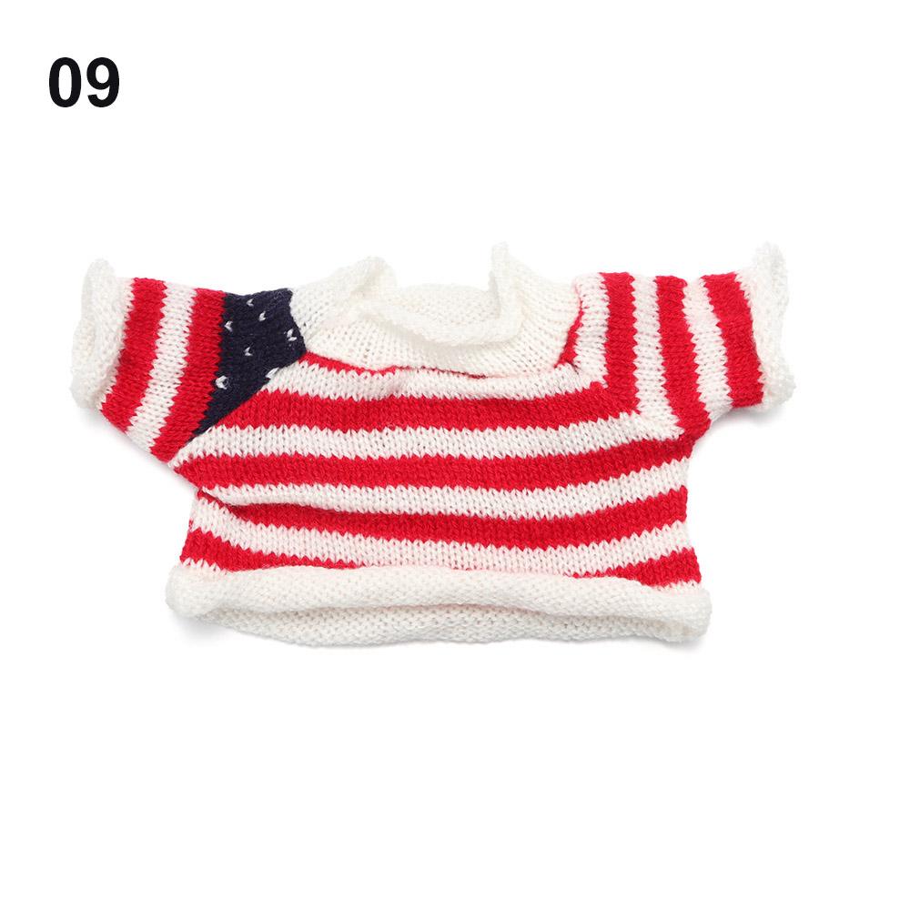 

Plush Toy Clothes 30CM Doll Tops Knitted Sweater Hoodie Overalls For Bear Kawaii Mini Yellow Duck Clothes Accessories Kids Toys