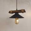 Nova Wooden Rustic Modern Rope Single Pendant Chandelier Home Decoration