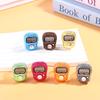 Portable 7 Colors Rhinestone Finger Counter Sparkling Design Counting Tool for Prayers Fitness and Learning Tasks