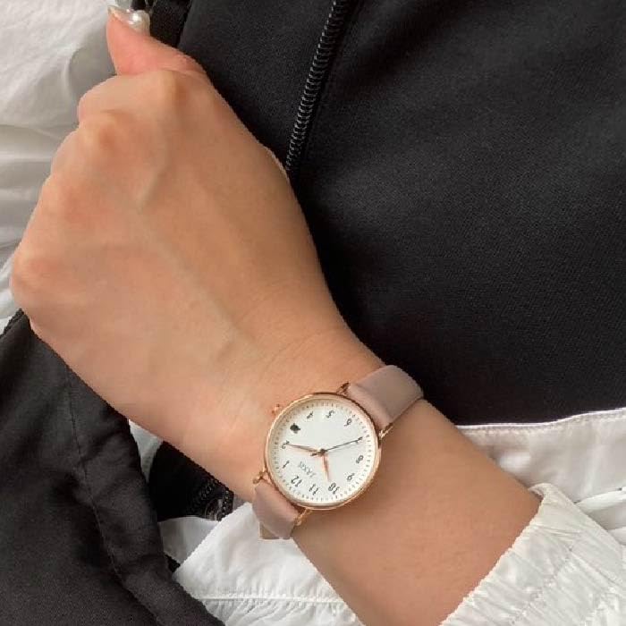 Daily Watch with Date Easy To Job Navy J-AXIS Display, Simple, Basic, Read, Business, Hunting, Student, Unisex, (CF3B0029)