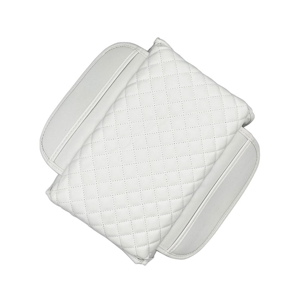 

PU Leather Car Armrest Pad Center Console Armrest Mat For Tesla Model 3 Y Auto Armrests Storage Box Cover Car Accessories білий