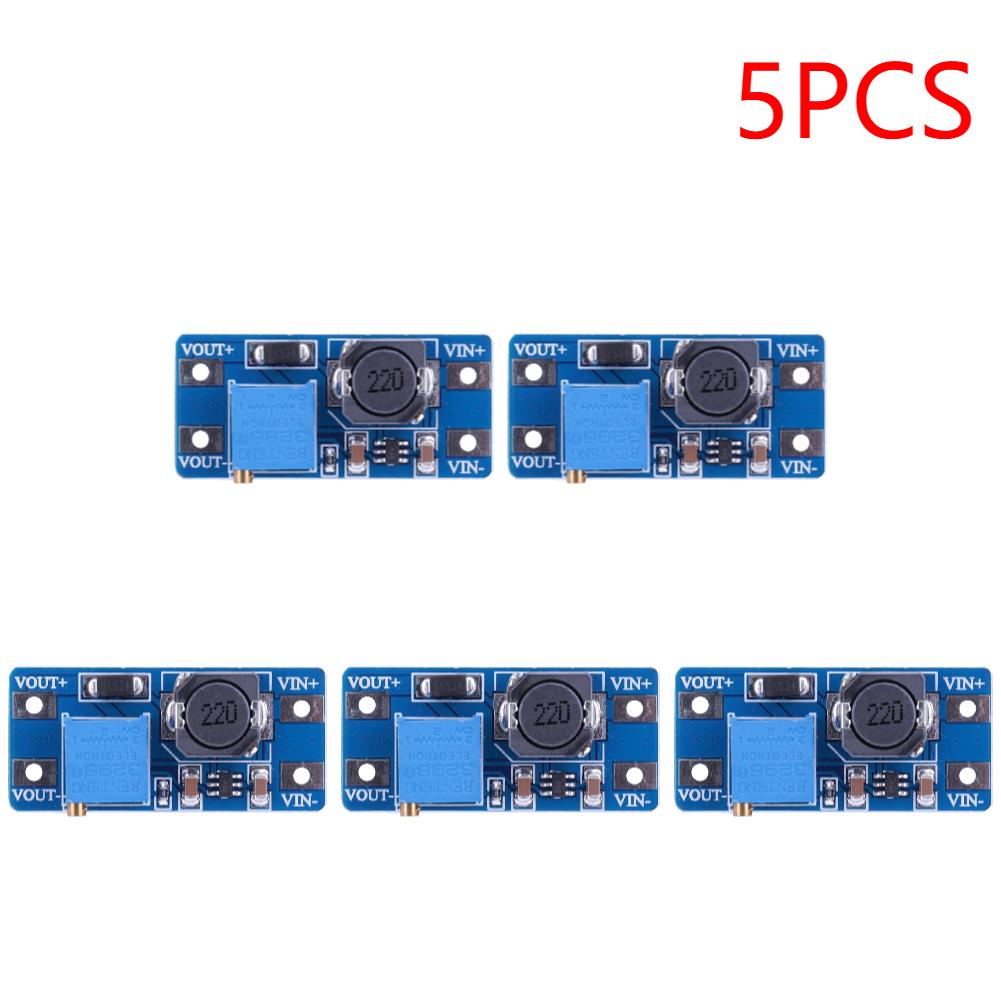 1-10pcs MT3608 Adjustable Boost Module DC-DC Step Up Converter Module 2A Max 2V-24V To 5V 9V 12V 28V Booster Power Supply Board