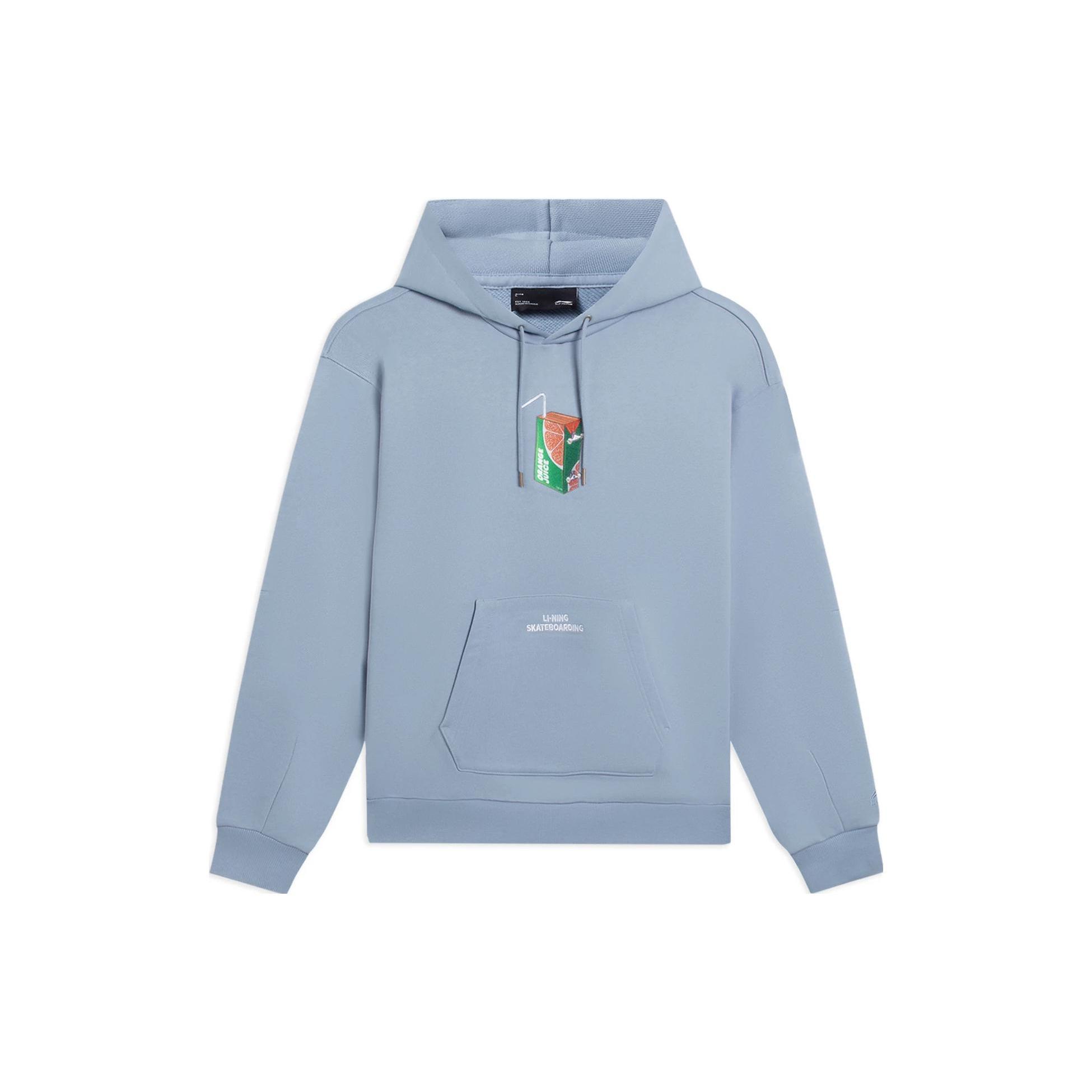 Свитшот Li Ning унисекс, мягкий, серо-синий, AWDS909-2 S