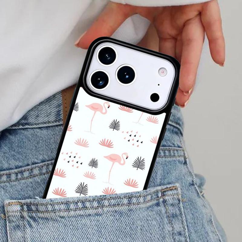 

Pink Red Flamingo Phone Case for iPhone 17ProMax 12 13 14 15 16e 17 Pro Max Plus Air Cover iPhone 14 Plus