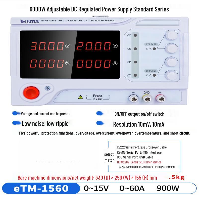 

Rongyu eTM-1560 DC Adjustable Power Supply