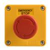 Heschen Red Sign Emergency Stop Switch, Push Button Switch, 660V 10A, With Box