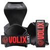 Recommandé par Noritoshi Mochida: VOLIX Power Grip Pro [Respectueux des poignets] pour Tractions, Soulevés de Terre et Entraînement de Force (Rouge, Grand)