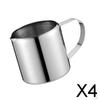 4xMetall Espresso Mjölkskumningskanna Ånga Latte Kaffekopp 1oz