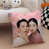 KDrama Fans Gift of Casual DDynamite Kiss Cushion Cover Linen Pillow Case Soft Breathable Protective Couch Room Decoration