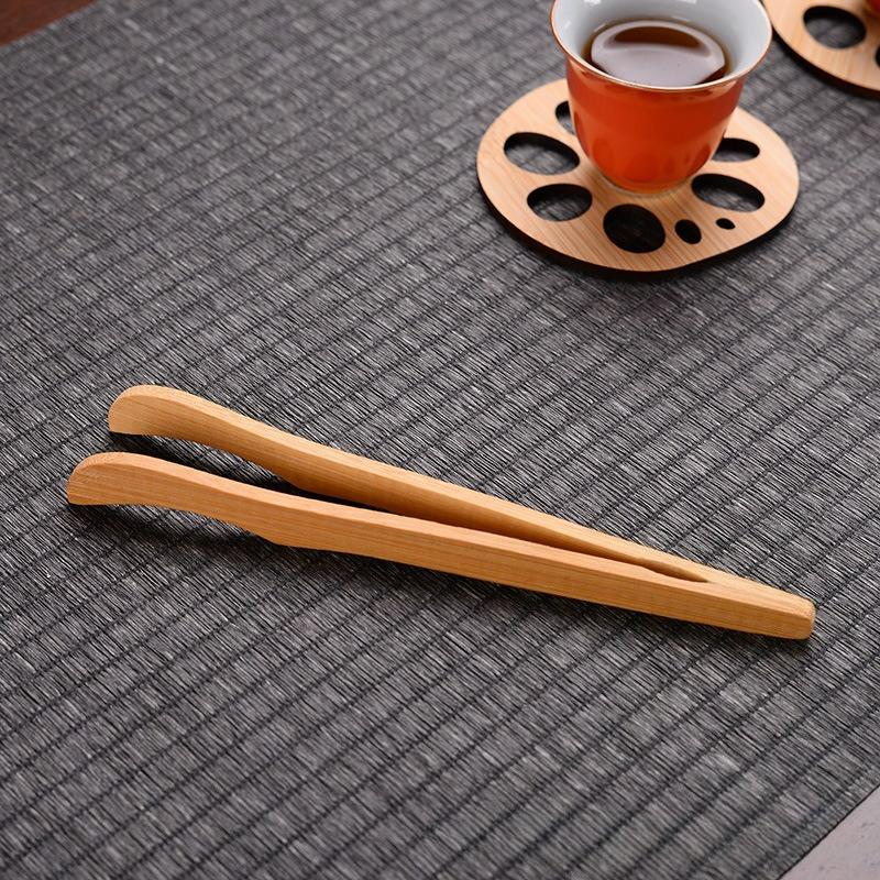 Bambusholz Teezange Natur Bambus Salat Essen Toast Biegen Kung Fu Klemme Küchenzubehör Teegeschirr Zeremonie Teezange